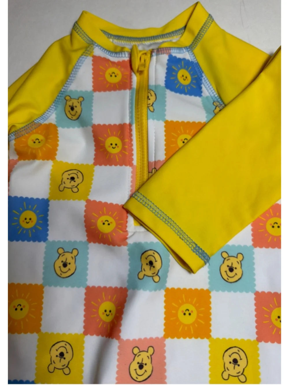 Disney Baby Winnie the Pooh Sunshine Rashguard Long Sleeve Swimsuit 12 Months
